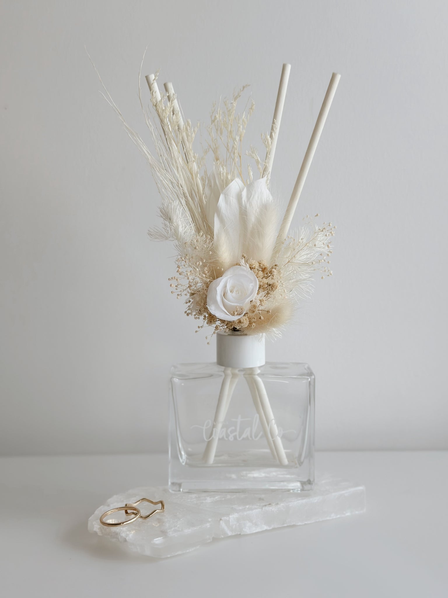 White Rose Reed Diffuser Little Coastal Co
